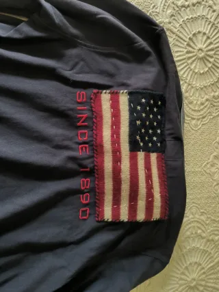 Polo Ralph Lauren Manga Larga Azul Hombre