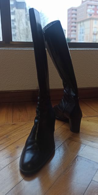 Botas de piel negras Talla 38