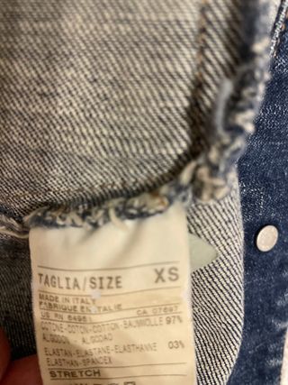 Cazadora tejana Benetton azul Talla XS