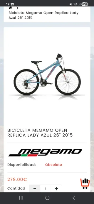 Bicicleta BTT Megamo Talla XS para niño/a
