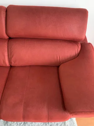 Sofá de 3 plazas granate