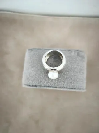 Anillo Tous Perla Plata
