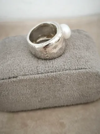 Anillo Tous Perla Plata
