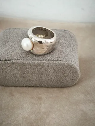 Anillo Tous Perla Plata