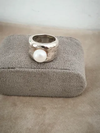 Anillo Tous Perla Plata