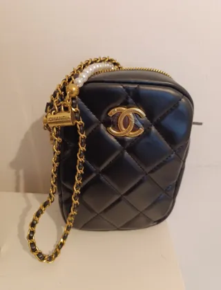 Borsa Chanel Beauty Nera Oro