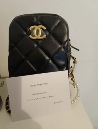 Borsa Chanel Beauty Nera Oro