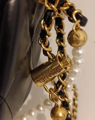 Borsa Chanel Beauty Nera Oro