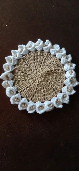 Servilleta crochet juego té árabe