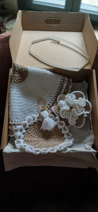 Servilleta crochet juego té árabe