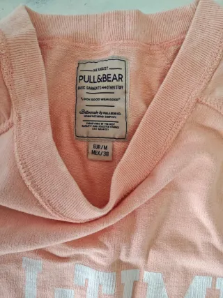 Camiseta Pull&Bear Talla M/38 Rosa