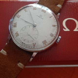 Reloj Omega Vintage Esfera Plateada