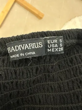 Conjunto falda pantalón y top tirantes negro