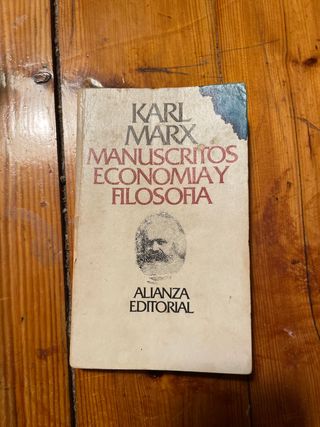 Manuscritos Economia y filosofia: karl marx