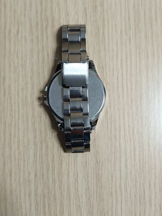 Reloj Plata y Negro