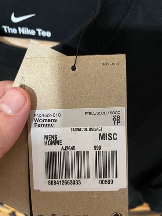 Camiseta Nike PSG Mujer Talla XS