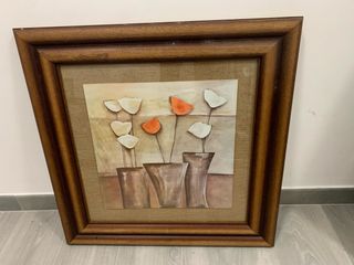 Cuadro jarrones y flores