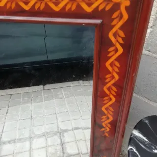 Espejo Marco Madera Biselado