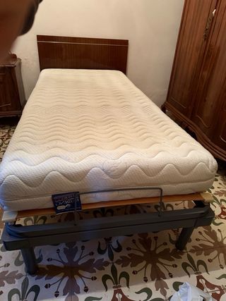 Cama articulada madera y metal