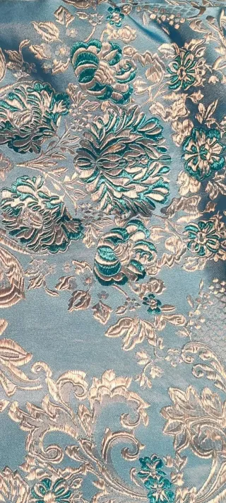 Traje de Fallera Azul y Blanco Largo falda 100 cm