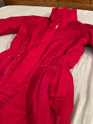 Mono de nieve rojo para niños 12 años