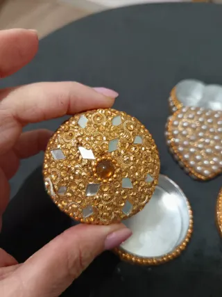 Set 3 scatole vintage per gioielli