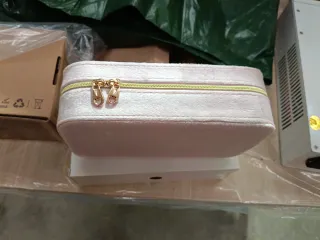 Joyero terciopelo rosa