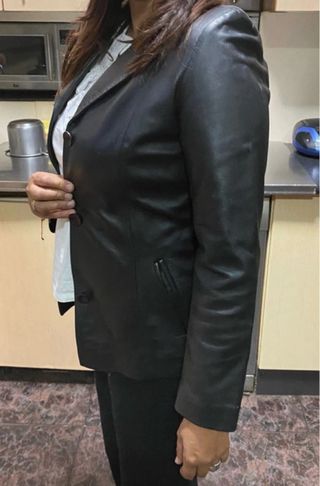 Chaqueta de piel auténtica mujer