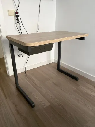 Mesa estudio madera y metal