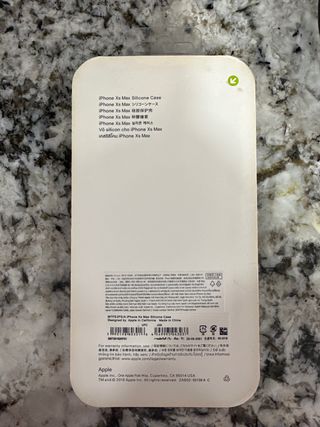 Custodia in silicone blu per iPhone XS Max