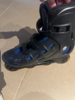 Patines en línea con ruedas de silicona mas bolsa