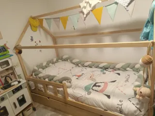 Cama Nido Montessori Casita Madera