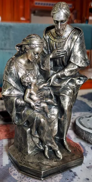 Escultura Sagrada Familia J.Majo 30cm