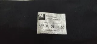 Leggings negros y azules con estampado