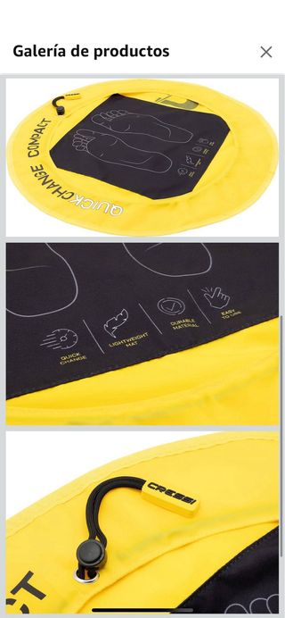 Cambiador Compacto y Ligero Cressi