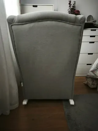 Butaca mecedora lactancia gris