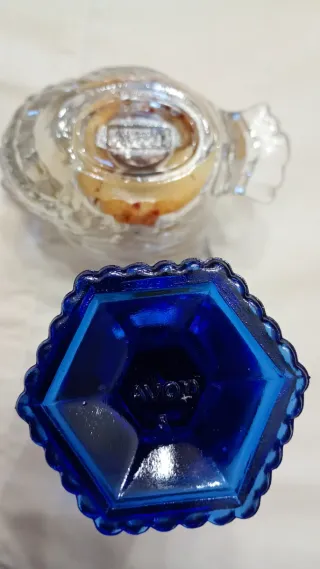 Lote 2 portavelas Avon vintage años 80