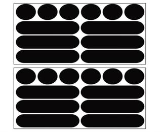 24 Adesivi Riflettenti Moto Casco Bici