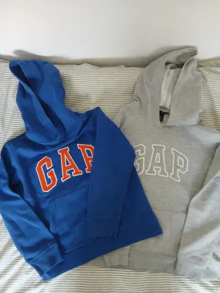 2 Sudaderas GAP Niños Azul y Gris