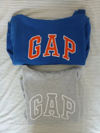 2 Sudaderas GAP Niños Azul y Gris