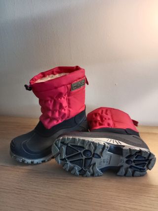 Botas de Nieve CMP Niña Rosa y Negra