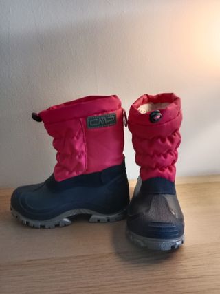 Botas de Nieve CMP Niña Rosa y Negra
