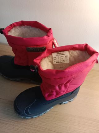 Botas de Nieve CMP Niña Rosa y Negra