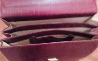 Maleta de piel DAVILETTO morada