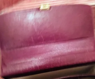 Maleta de piel DAVILETTO morada