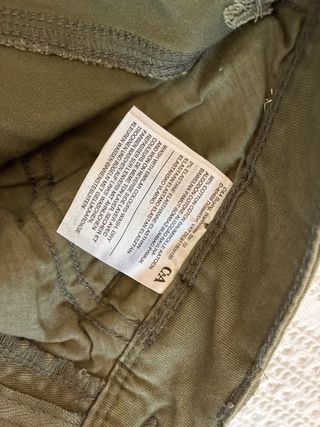 Pantalón cargo verde mujer