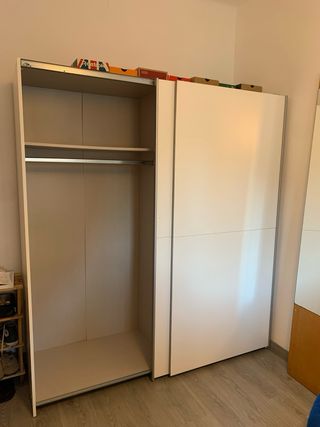 Armario blanco puertas correderas