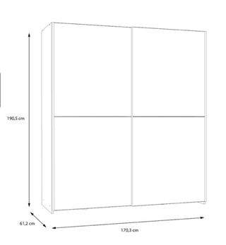 Armario blanco puertas correderas