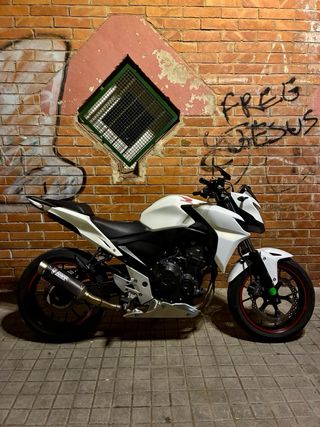 Honda CB500F 2013 Naked Blanca