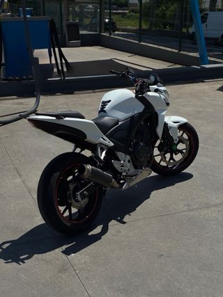 Honda CB500F 2013 Naked Blanca